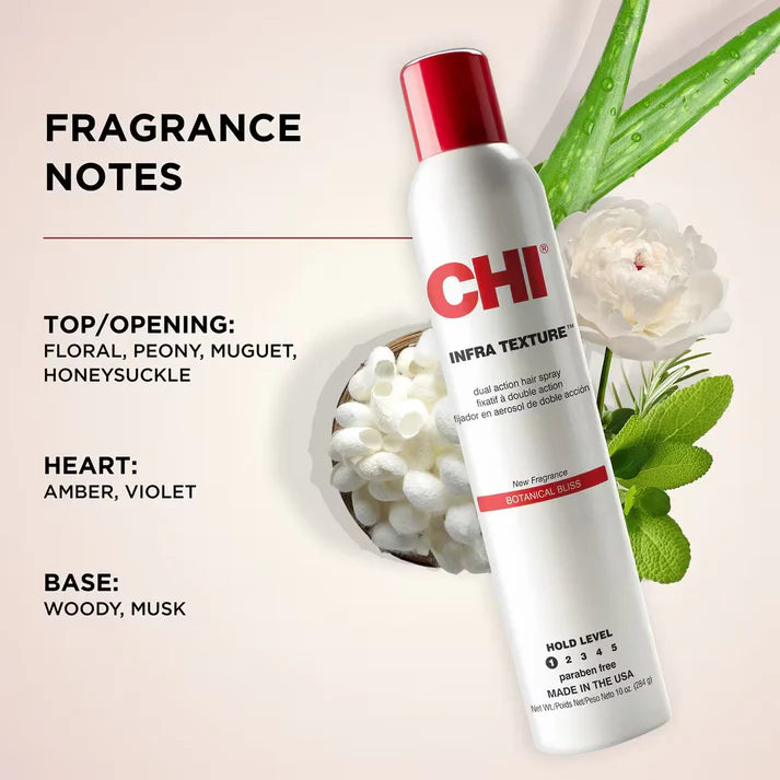 CHI BOTANICAL BLISS INFRA Texture Spray 1 Light Hold Shine-Boosting Hair Spray 284g
