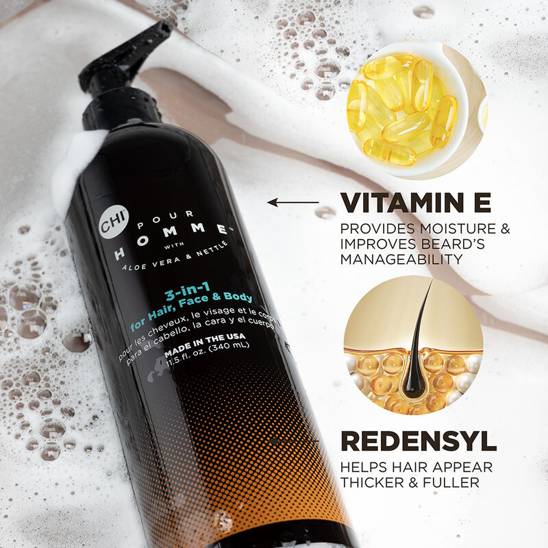 Pour Homme 3 in 1 Hair Face and Body Wash