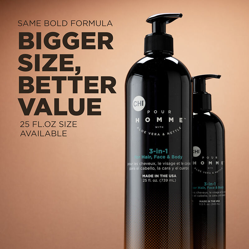 Pour Homme 3 in 1 Hair Face and Body Wash
