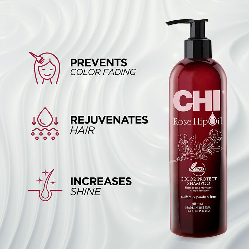 CHI Rose Hip Oil Color Protect Shampoo